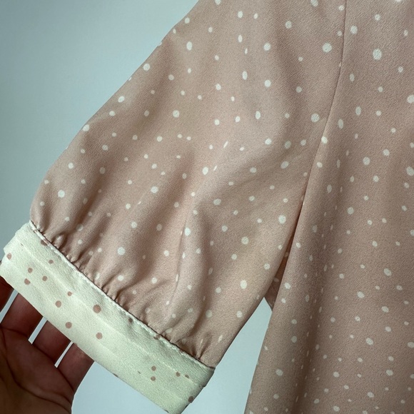Jason Wu for Target Light Pink and White Polka Dot Blouse (Size: XS) - Picture 6 of 8